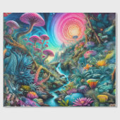 Papier Cadeau Enchanted Psychedelic Dreamscape (Plat)