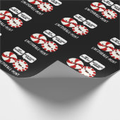Papier Cadeau Encouragez la menthe Funny Candy Pun Dark BG (Coin)