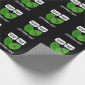 Papier Cadeau Encouragez la menthe Positive Mint Pun Dark BG (Coin)