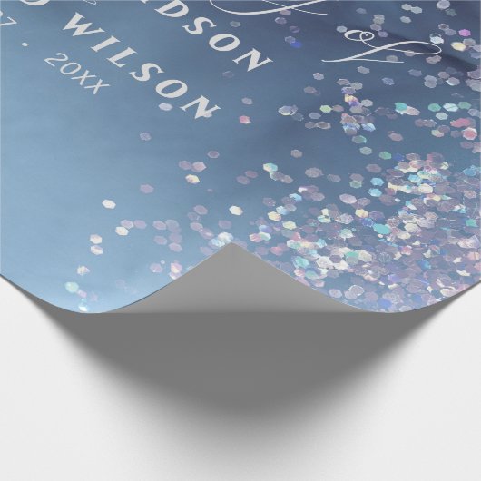 Papier Cadeau encre d'alcool bleu et violet avec mystique de par (Coin)