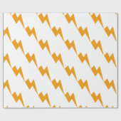 Papier Cadeau Énergie de Tonnerre Impression Jaune (Plat)