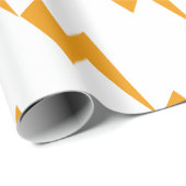 Papier Cadeau Énergie de Tonnerre Impression Jaune (Coin rond)