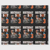 Papier Cadeau Enfant de 3 ans - Enfant d'anniversaire - Vélo de (Plat)