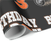 Papier Cadeau Enfant de 3 ans - Enfant d'anniversaire - Vélo de (Coin rond)