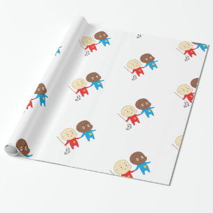 Papier Cadeau Enfants Cutieful Art Babies St. Nicholas Sinterkla