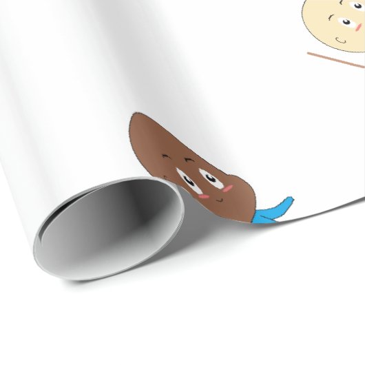 Papier Cadeau Enfants Cutieful Art Babies St. Nicholas Sinterkla (Coin rond)