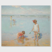 Papier Cadeau Enfants en bord de mer (Summer Beach Scene) (Plat)