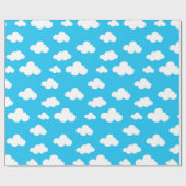 Papier Cadeau Enfants et nuages (Plat)