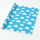 Papier Cadeau Enfants et nuages (Déroulé)