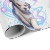 Papier Cadeau Enfants Galaxy Collection chiot, chaton, chat, lap (Coin rond)