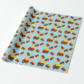 Papier Cadeau Enfants garçons Construction camion (Déroulé)