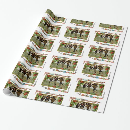 Papier Cadeau Enfants Iceskating (Déroulé)