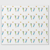 Papier Cadeau Enfants Jouant À La Balle (Plat)