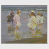 Papier Cadeau Enfants marchant sur la plage (par E.H. Potthast) (Plat)