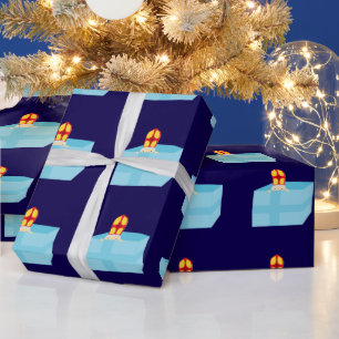 Papier Cadeau Enfants mignons Art Mignon Drôle St. Nick Sinterkl