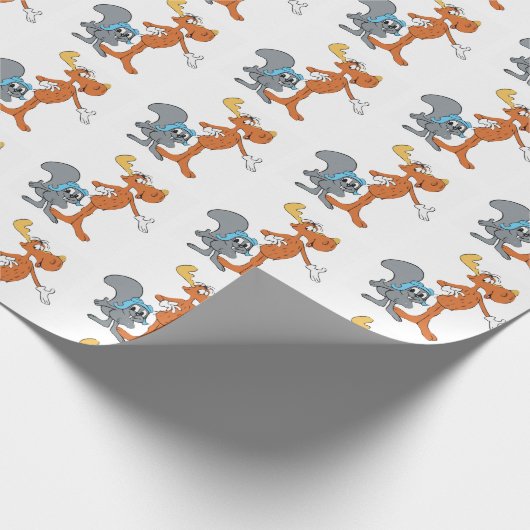 Papier Cadeau Enfants orignal et écureuil N'importe quelle occas (Coin)