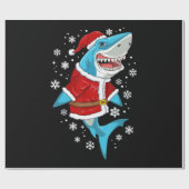 Papier Cadeau Enfants Père Noël Sharkmas Noël Enfants (Plat)