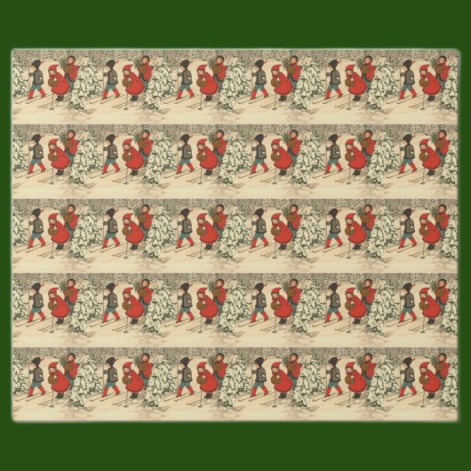 Papier Cadeau Enfants vintages Ski
