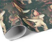 Papier Cadeau enfer par le bosch de hieronymus (Coin rond)