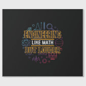 Papier Cadeau Engineer Engineering Like Math (Plat)