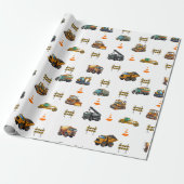 Papier Cadeau Engins de construction (Déroulé)