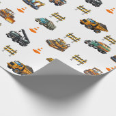 Papier Cadeau Engins de construction (Coin)