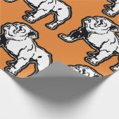 Papier Cadeau English Bulldog Orange Imprimer Anniversaire (Coin)