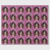 Papier Cadeau English Springer Spaniel         (Plat)