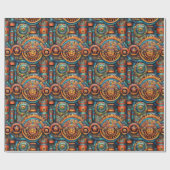 Papier Cadeau Enigma des Mayans enveloppant le papier (Plat)