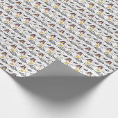 Papier Cadeau Enlèvement d'Alien UFO UAP (Coin)