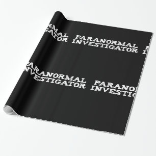 Papier Cadeau Enquêteur paranormal chasse aux fantômes