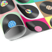 Papier Cadeau Enregistrements partout (Coin rond)