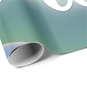 Papier Cadeau Enregistrer la lune magique de la date (Coin rond)