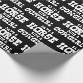 PAPIER CADEAU ENREGISTRER UN CHEVAL UN PAPIER DE WRAPPING DE COW (Coin)