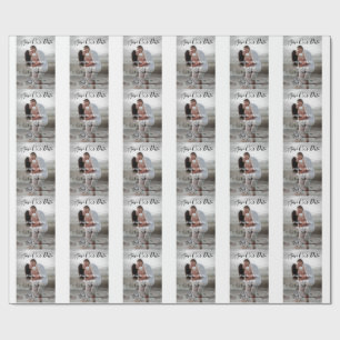 Papier Cadeau Enregistrez la date code QR simple minimal détails