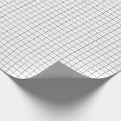 Papier cadeau enrobé noir et blanc (Coin)