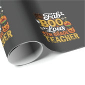Papier Cadeau Enseignant de 4e année Faboolous Halloween (Coin rond)