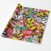 Papier Cadeau Enseignant de conduite - Voie divertissante - Coll (Déroulé)