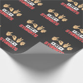 Papier Cadeau Enseignant de la langue des signes coutume J'aime (Coin)