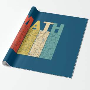 Papier Cadeau Enseignant en mathématiques Définition Vintage des