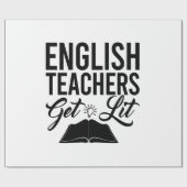 Papier Cadeau Enseignants Anglais Lit (Plat)