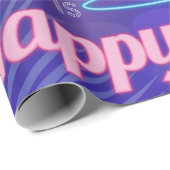 Papier Cadeau Enseigne néon Every Hour is Happy Hour pour soirée (Coin rond)