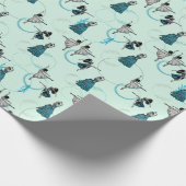 Papier Cadeau Ensemble cadeau de danseurs modernes (Coin)