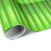 Papier Cadeau Ensemble de bambou vert (Coin rond)