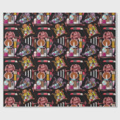 Papier Cadeau Ensemble de cosmétiques (Plat)