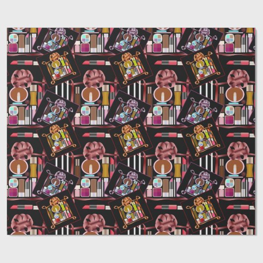 Papier Cadeau Ensemble de cosmétiques (Plat)