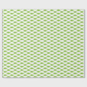 Papier Cadeau Ensemble de dossiers verts botaniques (Plat)