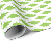 Papier Cadeau Ensemble de dossiers verts botaniques (Coin rond)