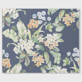 Papier Cadeau ensemble de haute qualité de fleurs d'aquarelle (Plat)