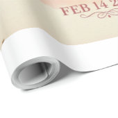 Papier Cadeau ensemble de mug de la Saint-Valentin (Coin rond)